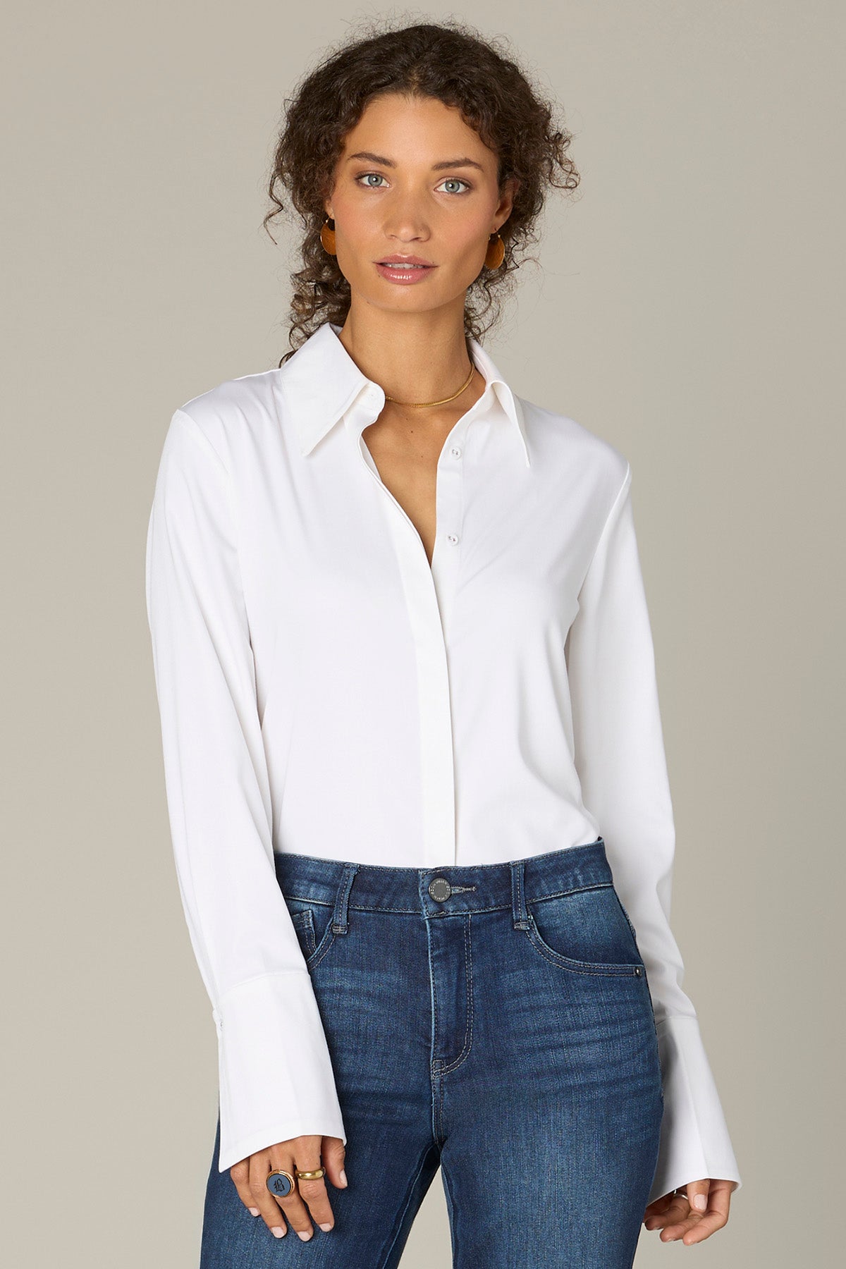 WIT & WISDOM - FRENCH CUFF WOVEN SHIRT