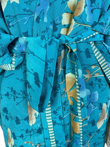sariKNOTsari  PRC6914 Avatar Pure Silk Kimono-Sleeved Jacket with Belt