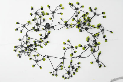 Mini Dot Repurposed & Recycled Car Tyre Rubber Necklace - Suttles & Seawinds