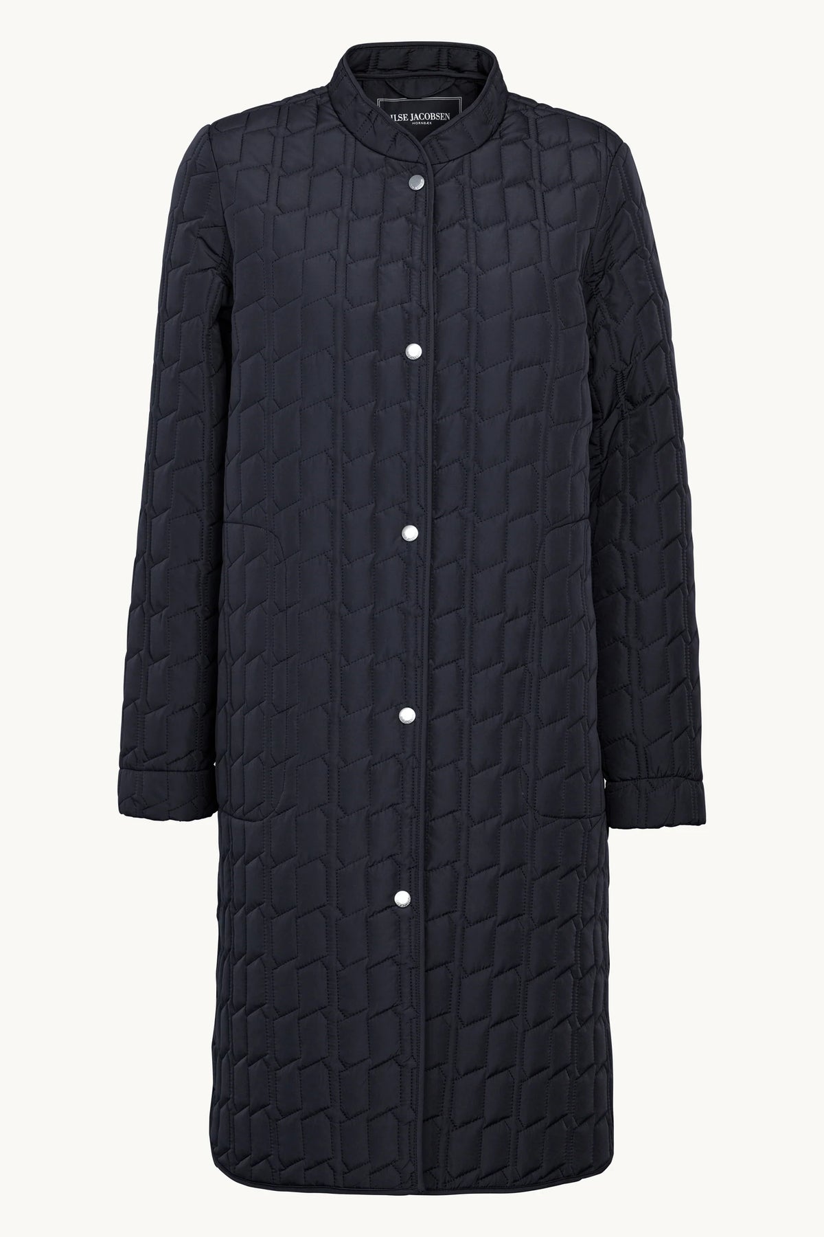 LINE01 long quilted jacket