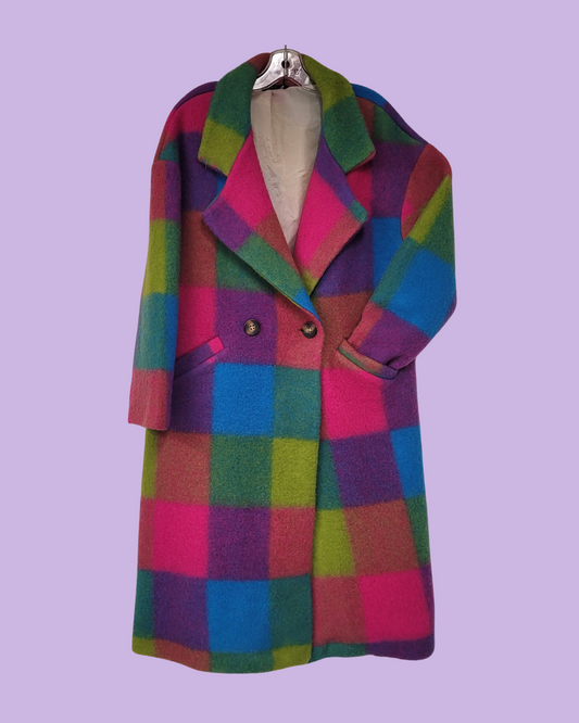 PL - MULTI CHECKER COAT