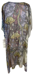 sariKNOTsari  PRG6786 Sheer Avatar Pure Silk Maxi Kaftan