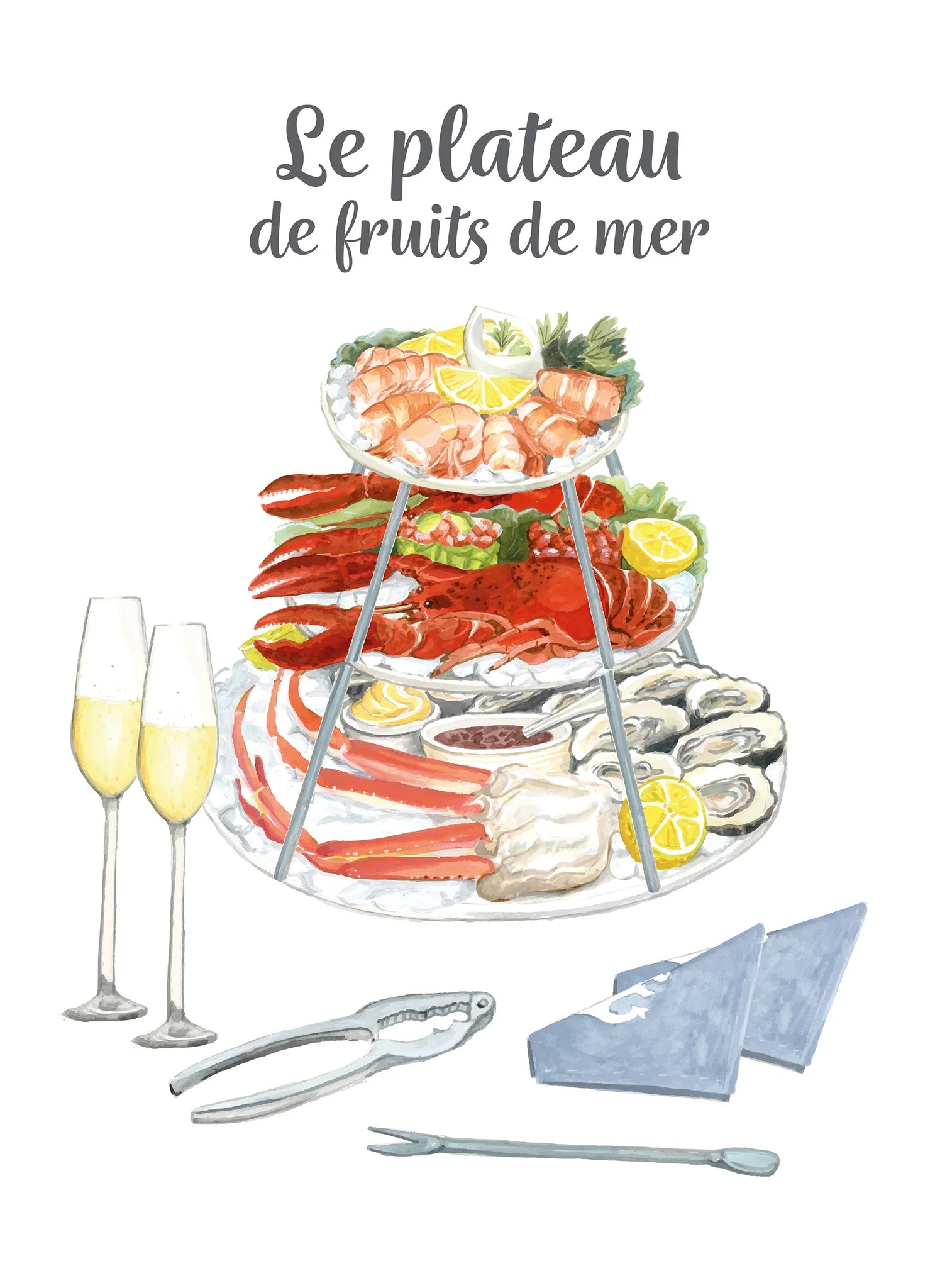 French Cotton Printed Tea Towels - Suttles & Seawinds
