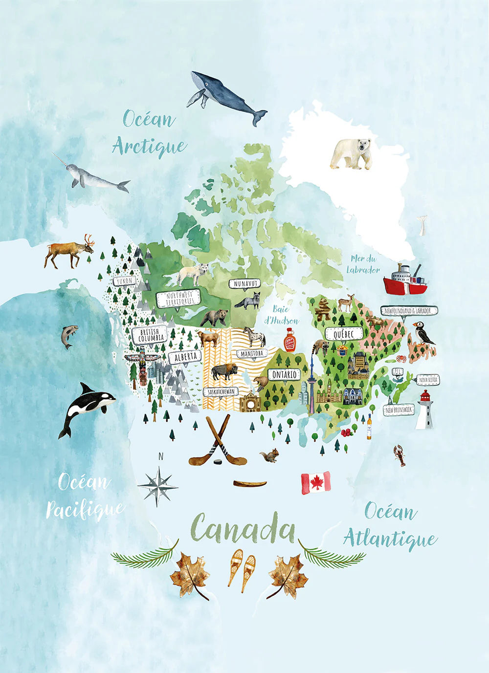 MAISON L -  FRENCH COTTON PRINTED TEA TOWELS