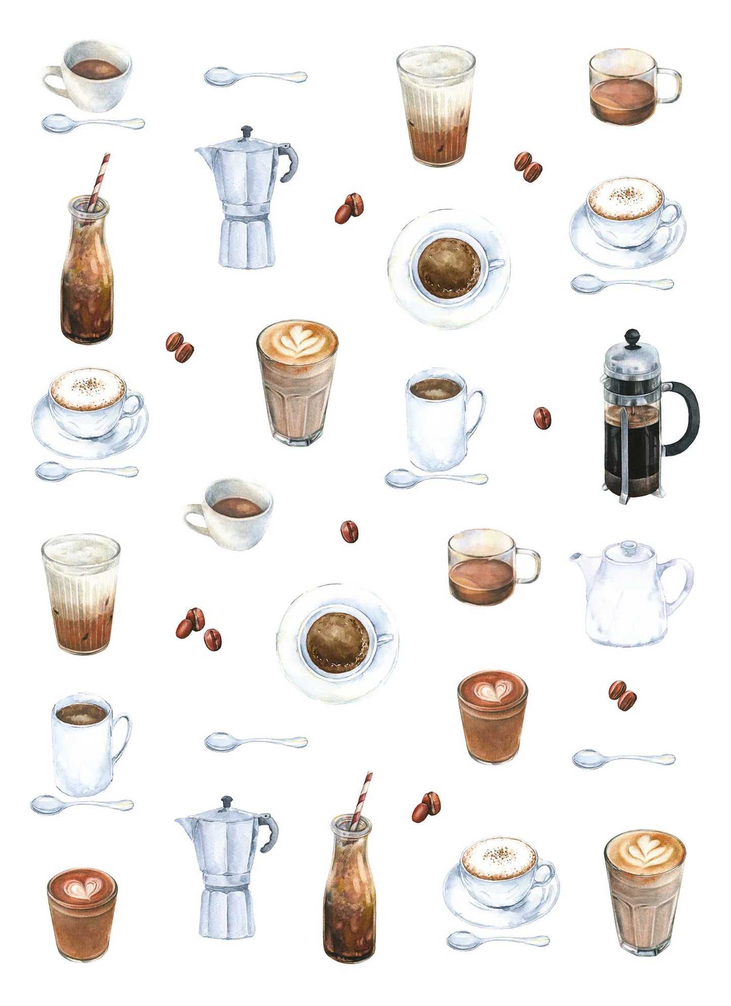 Cafe - Cotton Tea Towel - Suttles & Seawinds