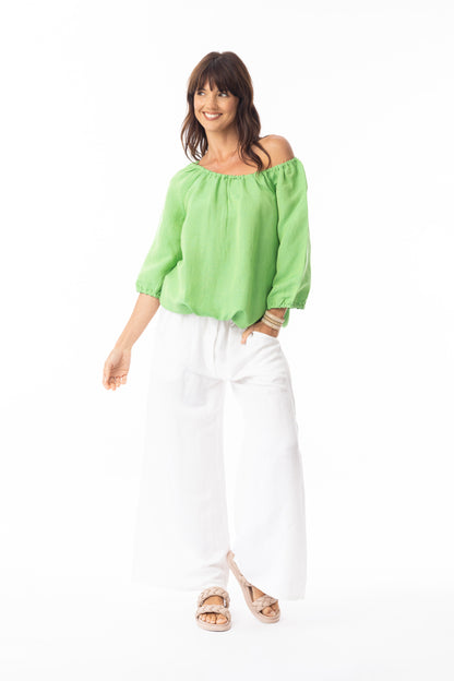 Linen Sleeve Top - Suttles & Seawinds