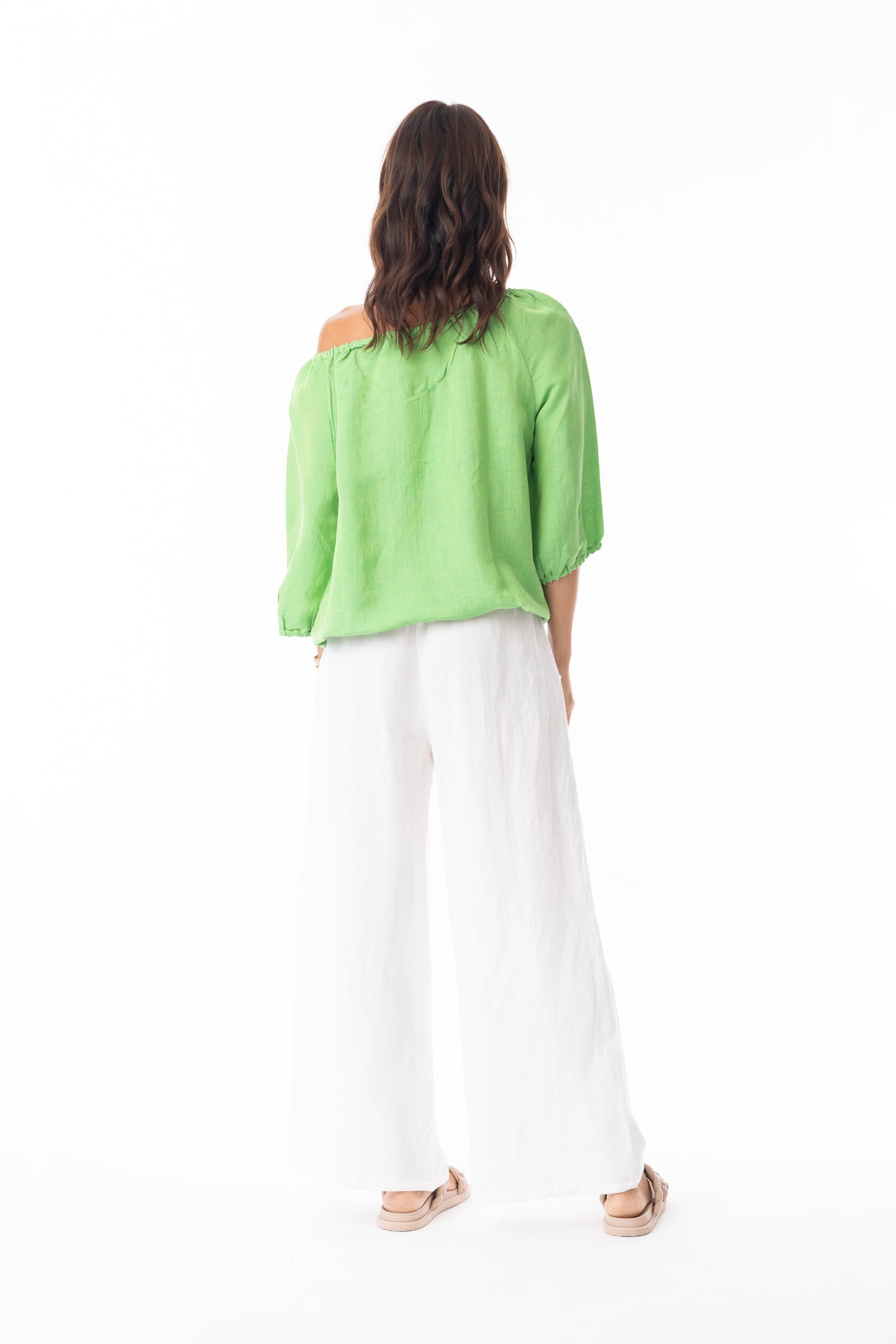 Linen Sleeve Top