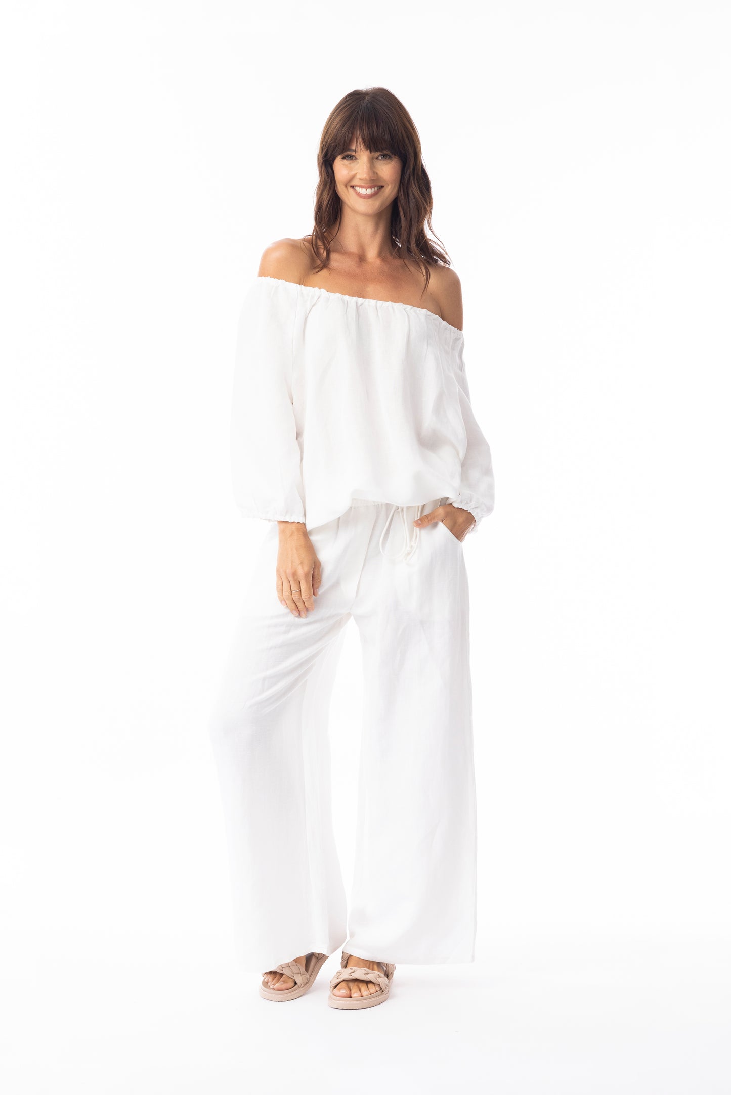 Linen Sleeve Top