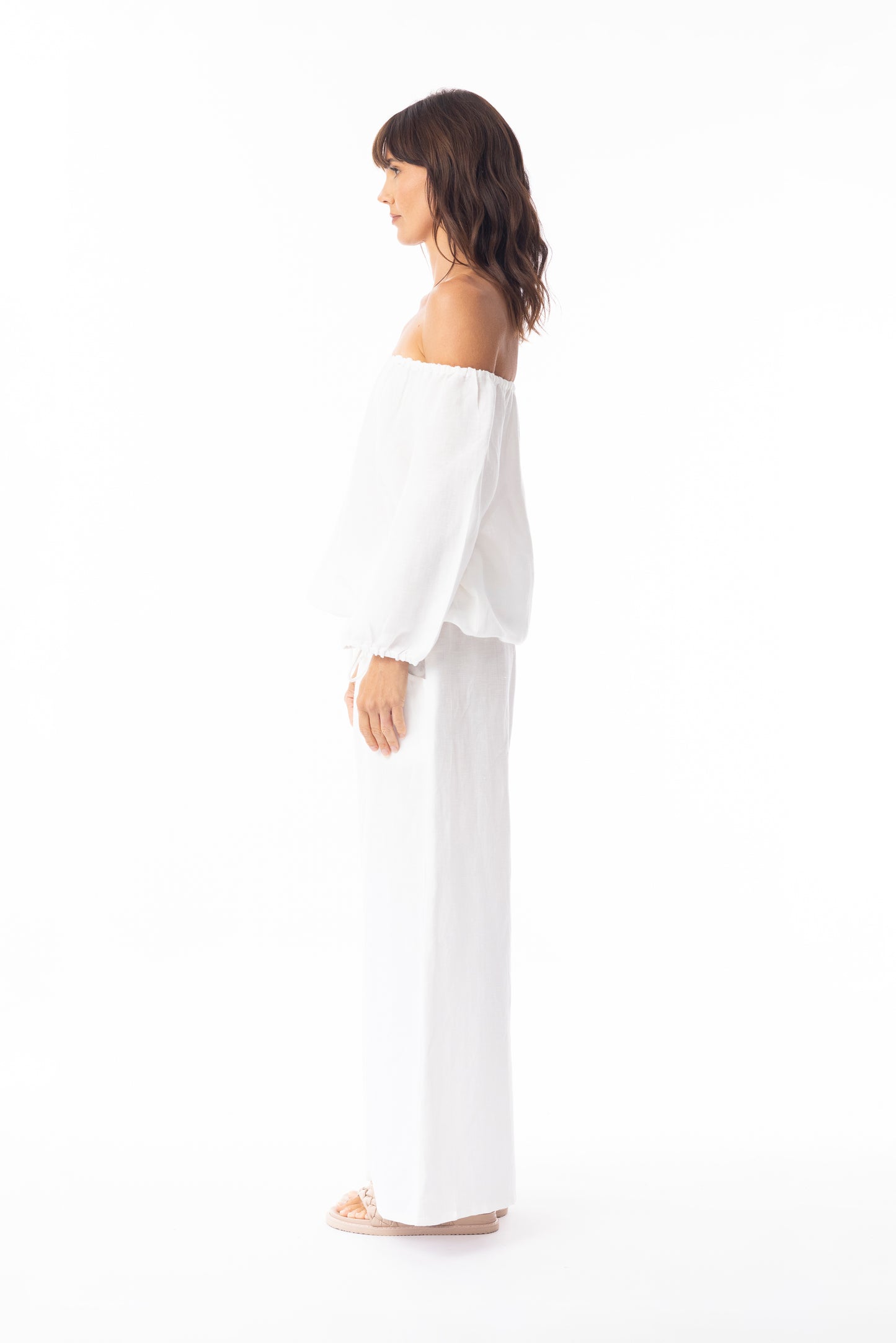 Linen Sleeve Top