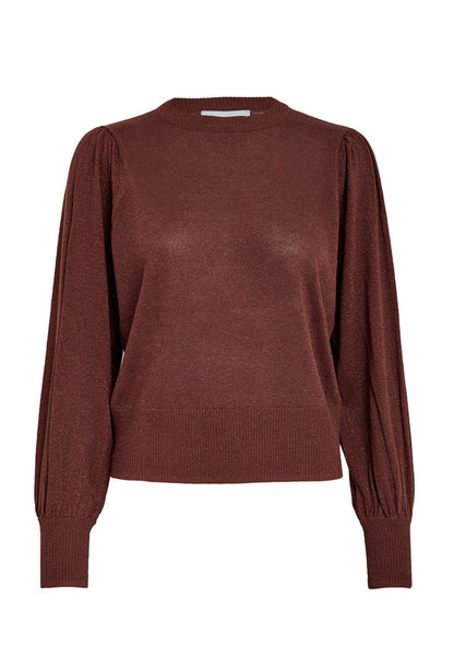 Minus Liva Metallic Long Sleeve Pullover Andorra Metal - Front