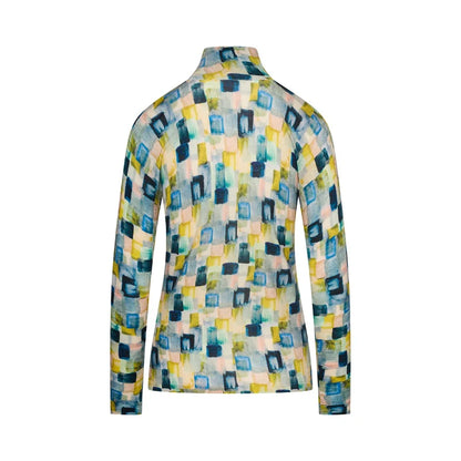 Melina  - merino wool Polo neck  - Print
