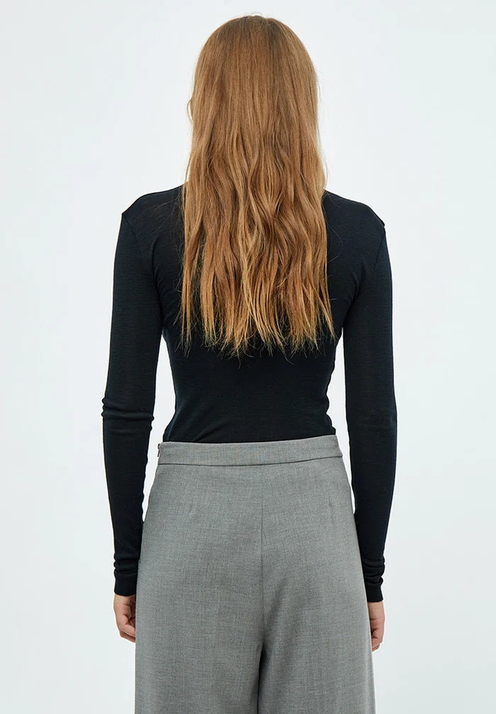 Cally Roll Neck Long Sleeve Top