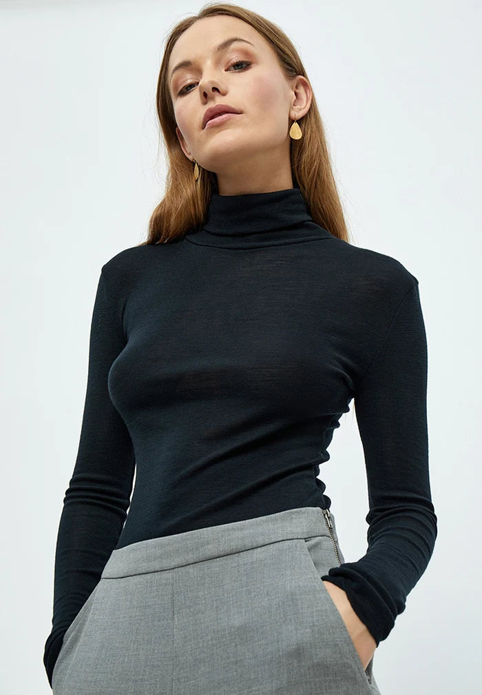 Cally Roll Neck Long Sleeve Top