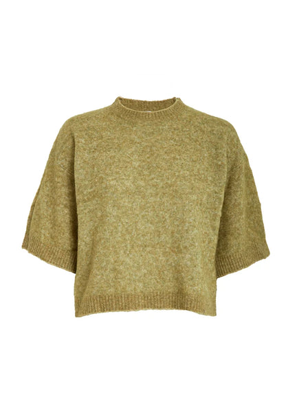 Minus Cheryl Knit Pullover Fir Green Melange - Side