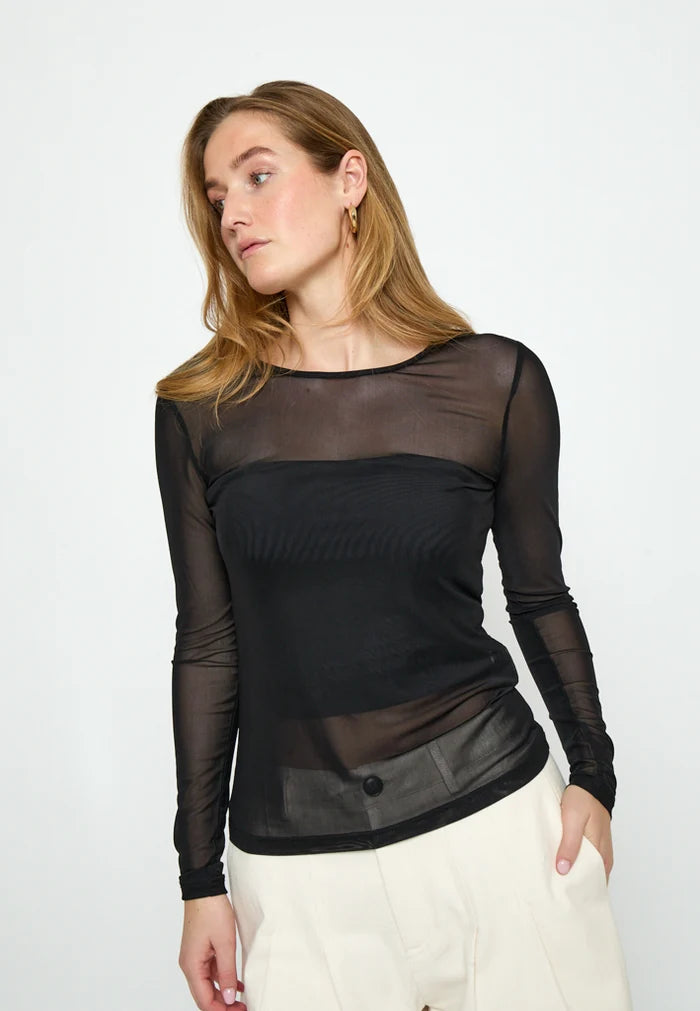 Dajana Mesh Long Sleeve Top