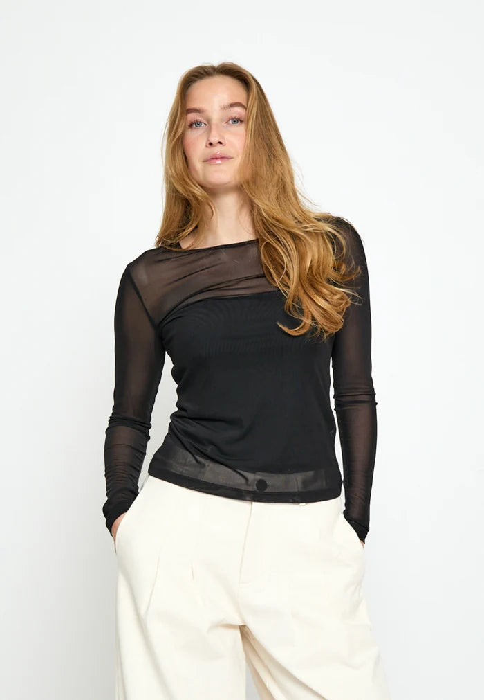 Dajana Mesh Long Sleeve Top