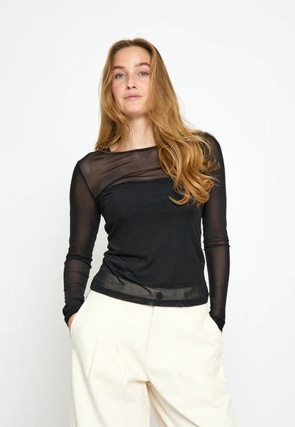 Dajana Mesh Long Sleeve Top