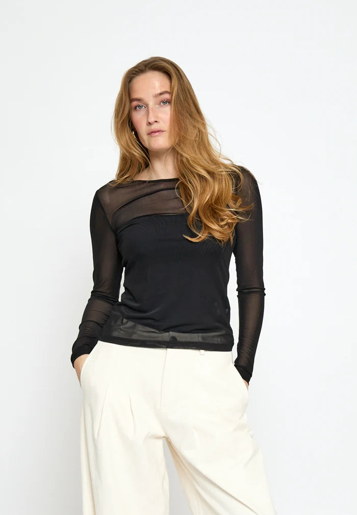 Dajana Mesh Long Sleeve Top