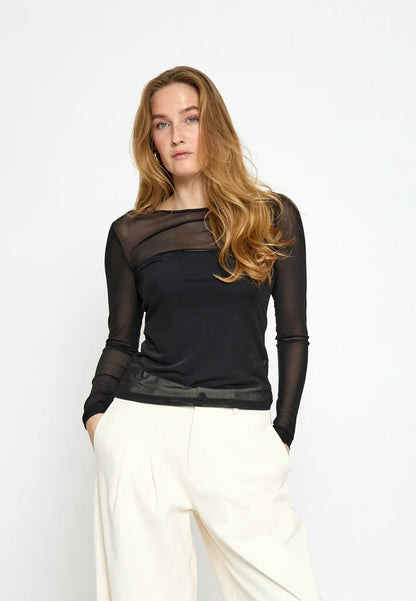 Dajana Mesh Long Sleeve Top