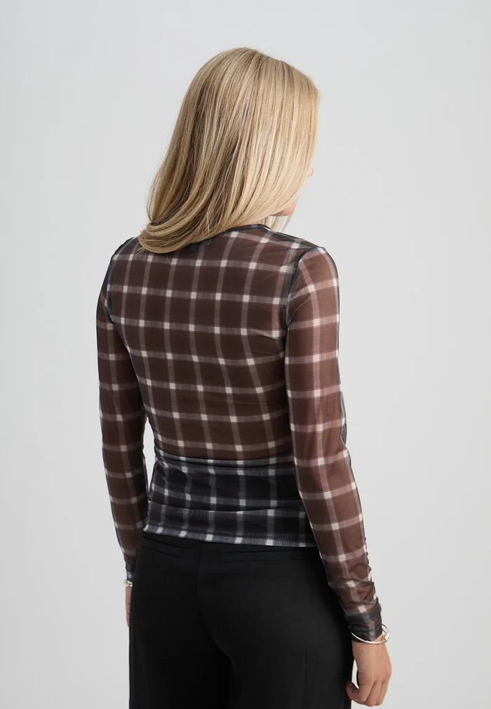 Minus Stefine Mesh Long Sleeve Top - Detail
