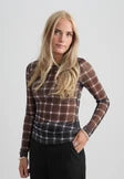Stefine mesh Long Sleeve Top
