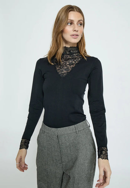 Minus Vanessa V-cut Blouse Black - Back