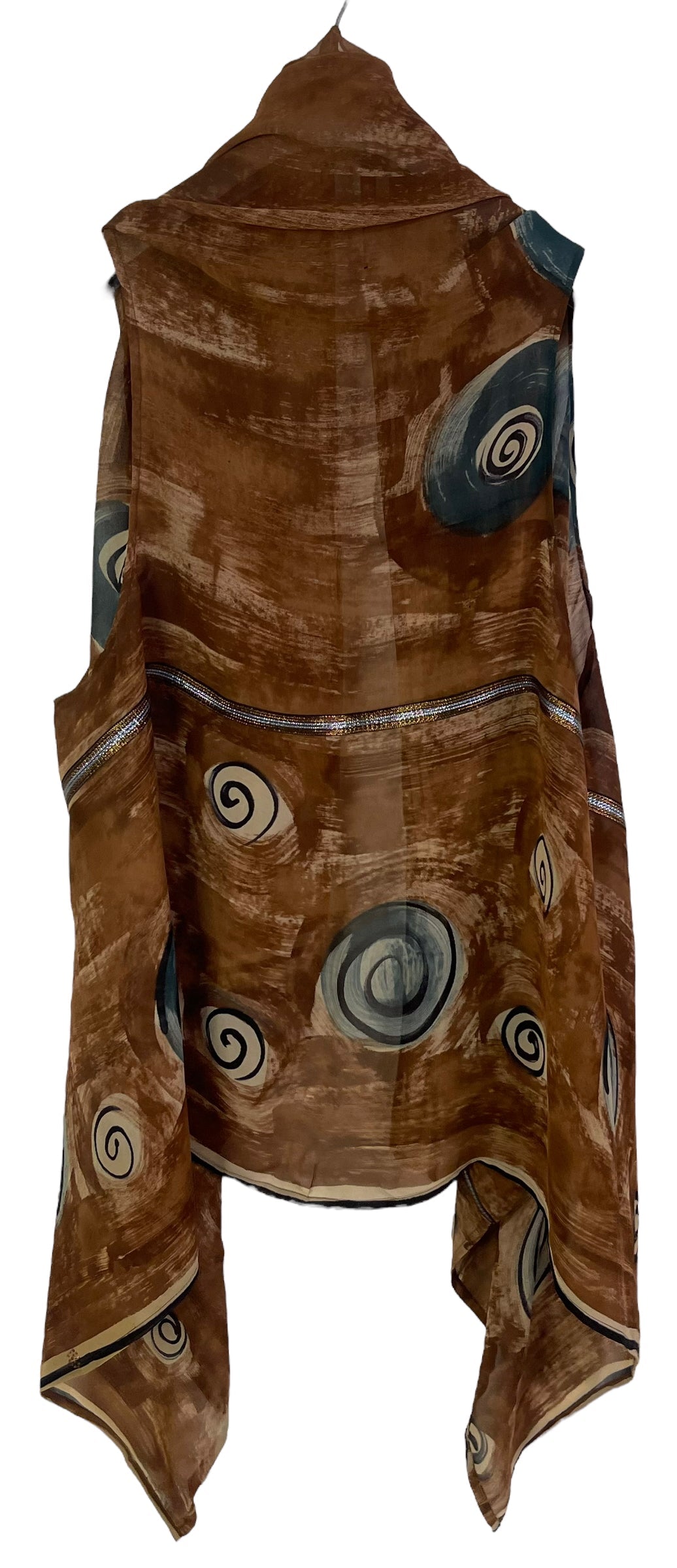 sariKNOTsari  PRG6353 Sheer Avatar Pure Silk Versatile Vest