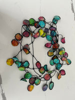 Load image into Gallery viewer, ANNEMIEKE BROENINK -BATIK FABRIC &amp; RUBBER NECKLACE
