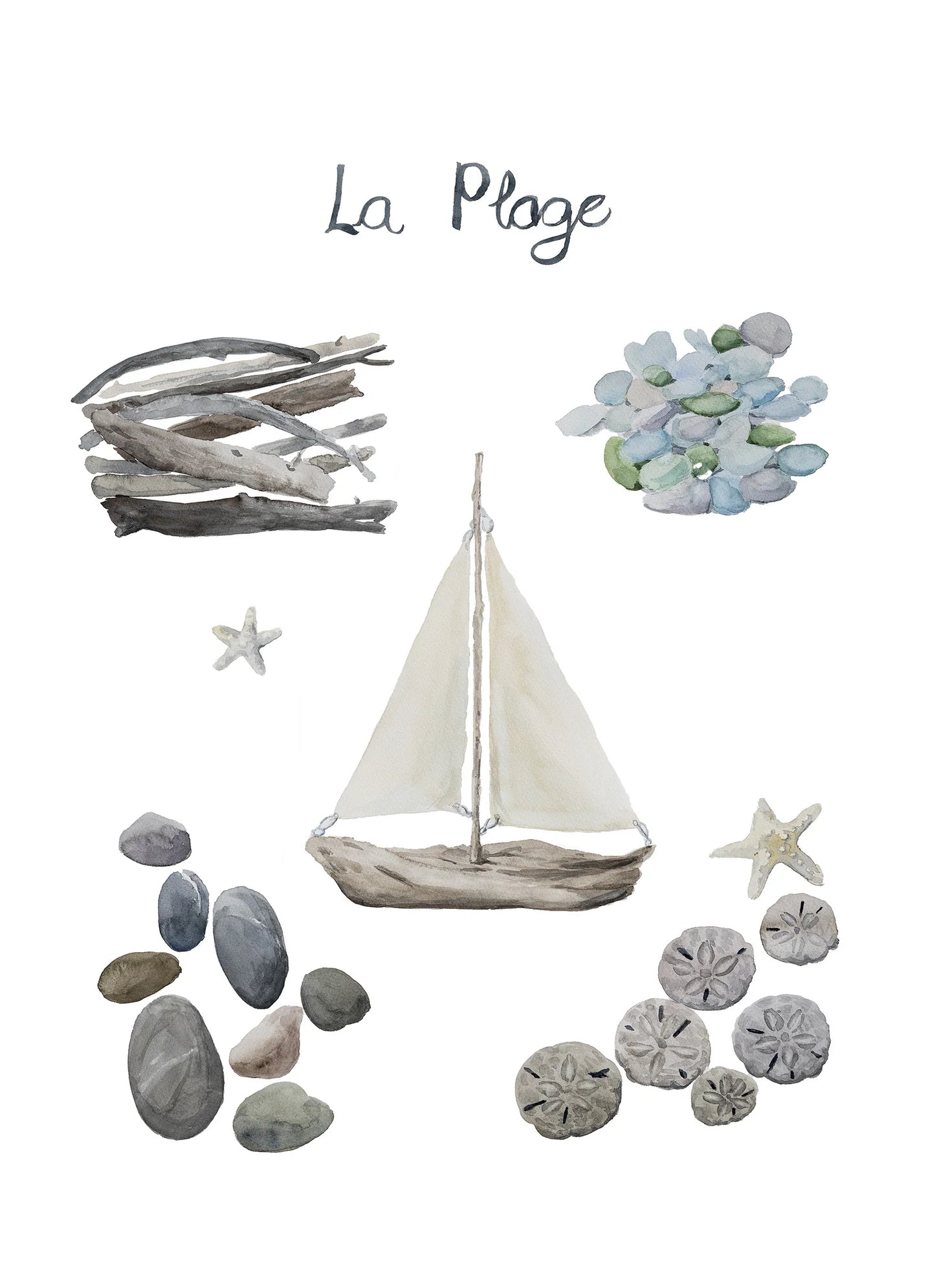 La Plage - Cotton Tea Towel - Suttles & Seawinds