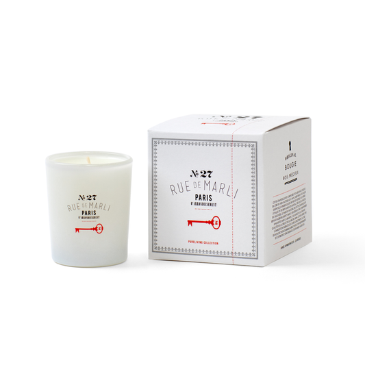 Rue de Marli N°27 Bois Précieux soy candle, 20-hour size