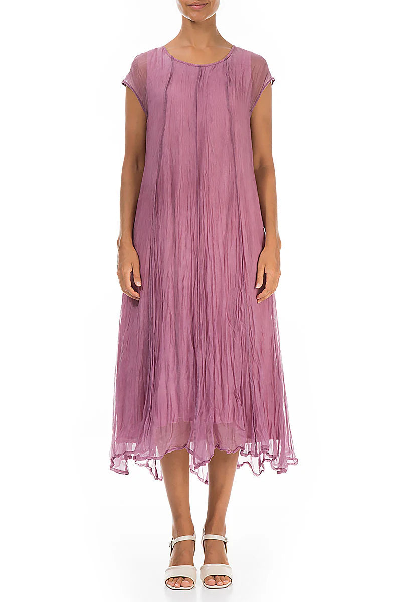 GRIZAS - CRUMPLED SILK CHIFFON DRESS