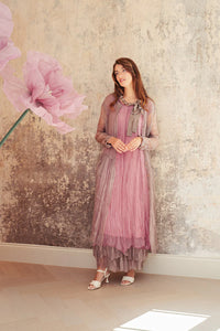 GRIZAS - CRUMPLED SILK CHIFFON DRESS