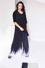 Load image into Gallery viewer, NAYA- PLEATED PANT BLACK/WHITE
