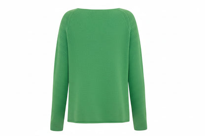 Naomi Fit Flare Shorter Length Rib Sweater