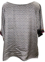 Load image into Gallery viewer, sariKNOTsari  PRC3828 Nirvana Pure Silk Side Slit Top
