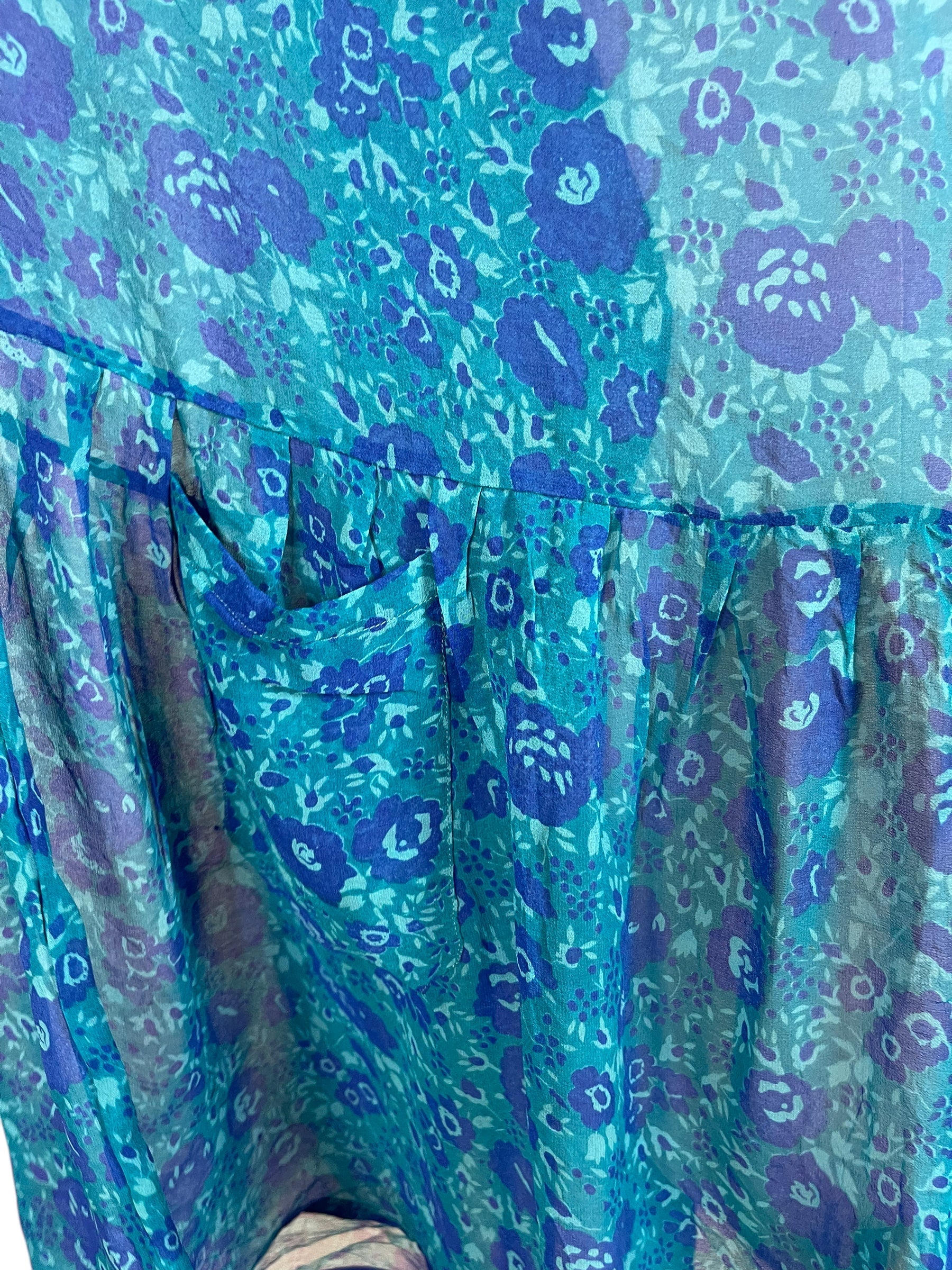 sariKNOTsari  PRG6347 Sheer Avatar Pure Silk Boxy Babydoll Dress