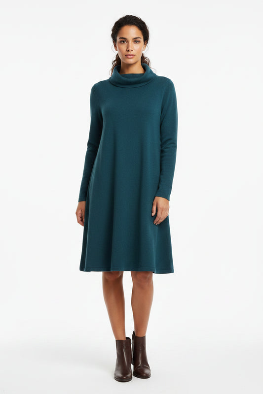 Night - Cowl Neck  Knit Dress