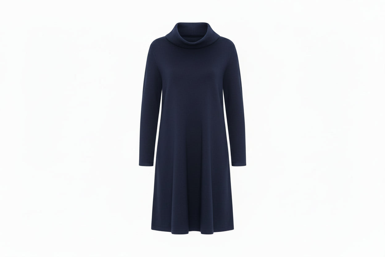 Night - Cowl Neck  Knit Dress