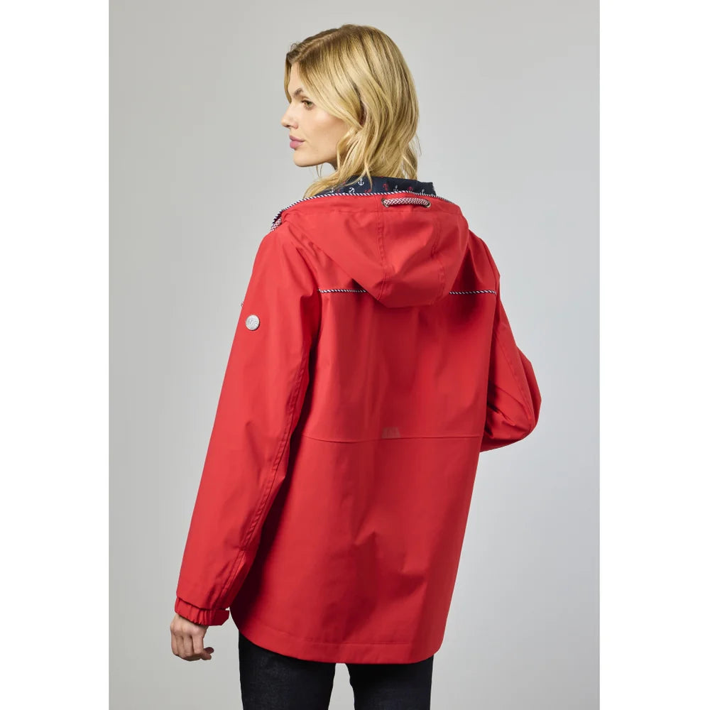 NOA RED HOODED COAT