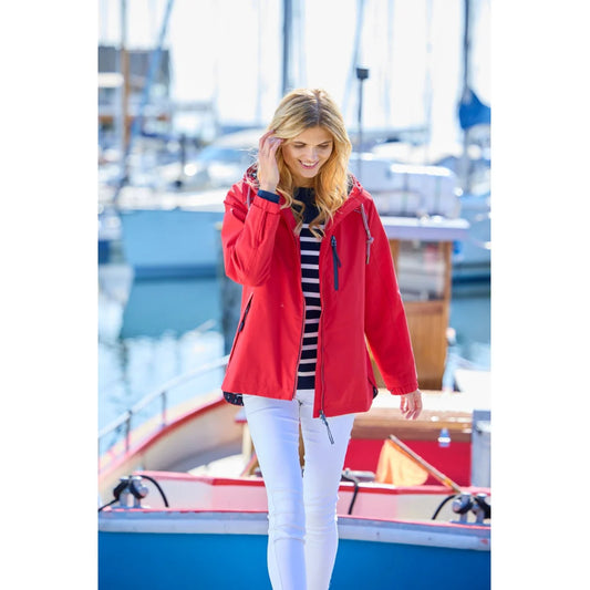 NOA RED HOODED COAT