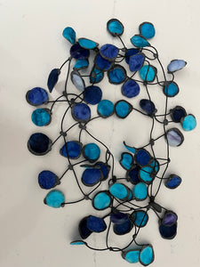 ANNEMIEKE BROENINK -BATIK FABRIC & RUBBER NECKLACE