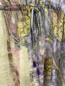 sariKNOTsari  PRG6786 Sheer Avatar Pure Silk Maxi Kaftan
