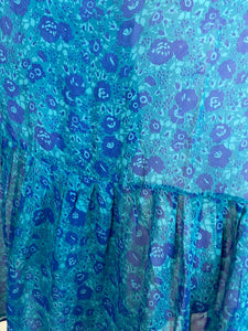 sariKNOTsari  PRG6347 Sheer Avatar Pure Silk Boxy Babydoll Dress