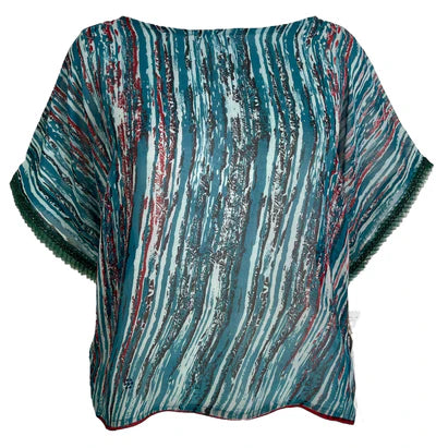 PAINT POUR SILK BOXY TOP