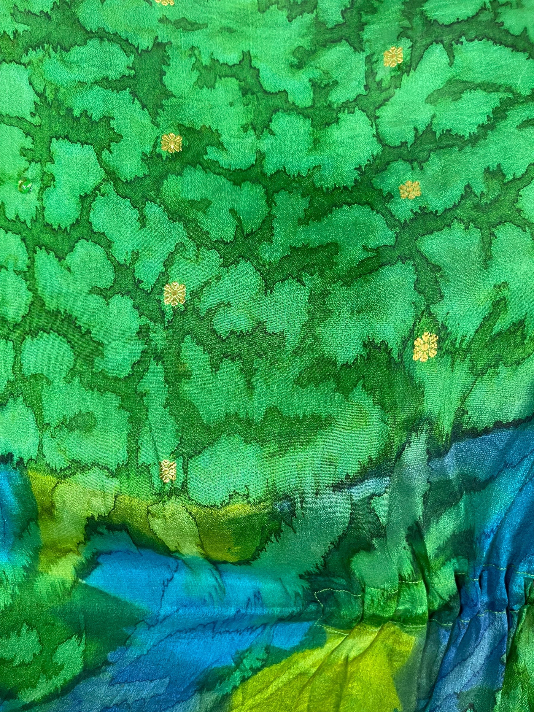 sariKNOTsari  PRC6418 Avatar Pure Silk Maxi Kaftan