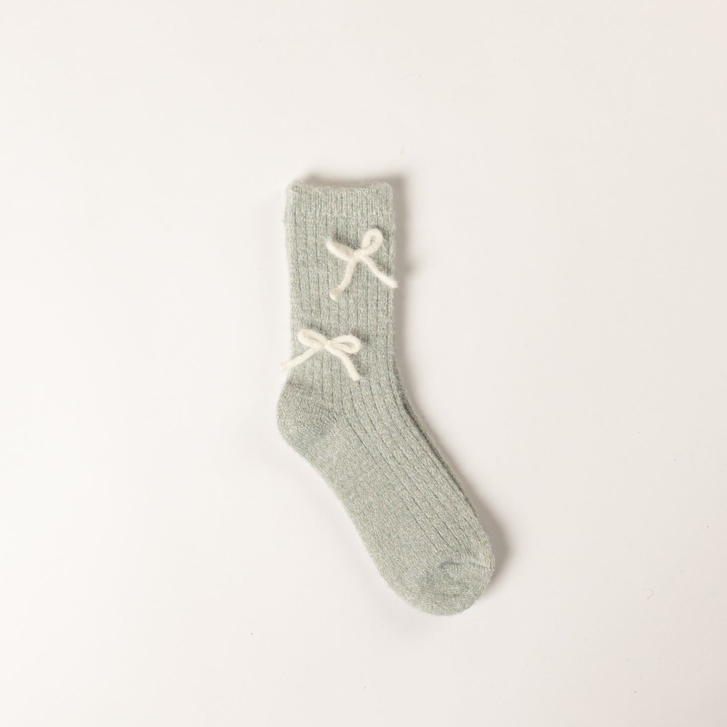 Plush Bow Detailed Socks