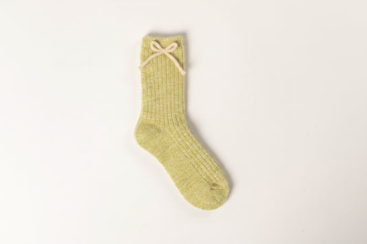 Plush Bow Detailed Socks