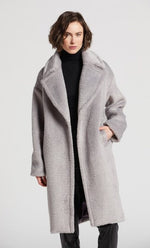 Load image into Gallery viewer, ADROIT - POLLY LONG FAUX ALPACA COAT
