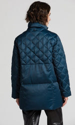 Load image into Gallery viewer, ADROIT - PRALINE MULTI QUILTING MID LENGTH DOWN COAT
