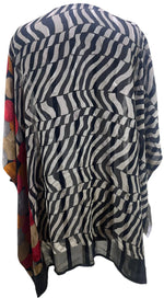 Load image into Gallery viewer, SARIKNOTSARI - SHEER AVATAR SILK SHORT KAFTAN TUNIC
